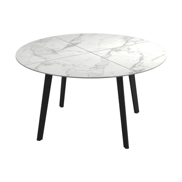 Carver Round Dining Table in Bianco Ceramic by Gloster - Image 2