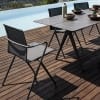Ryder Stacking Chair With Arms in Meteor by Gloster - Image 3