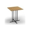 Whirl Square Bar Table Teak Top by Gloster