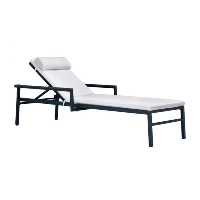 Duo Chaise Lounge with Arms by Janus et Cie